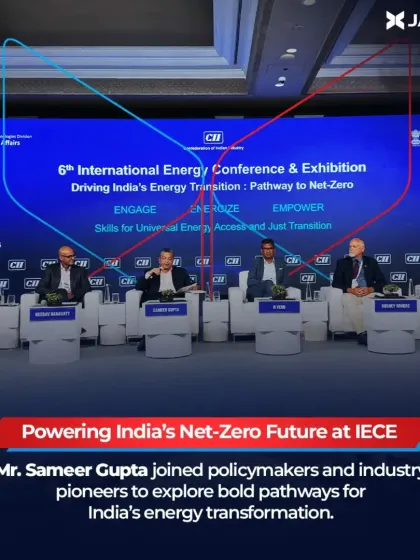 Our leadership actively contributes to shaping India's energy policy. Here, our Chairman, Mr. Sameer Gupta, joins policymakers and industry pioneers at the International Energy Conference & Exhibition to explore bold pathways for India’s transition to a net-zero future.
