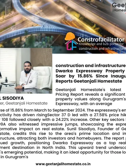 Our report on the Dwarka Expressway's property price surge was covered by Constrofacilitator. This feature underscores our expertise in tracking micro-market trends and identifying high-growth investment zones.
