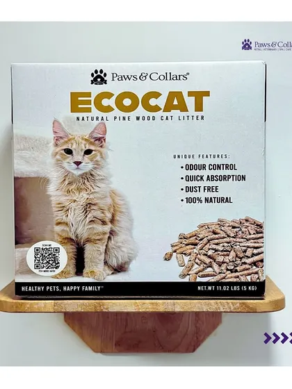A repeat of image 69, this product shot is a clear and direct representation of the EcoCat brand and its promise.