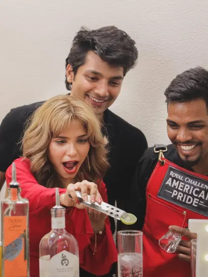 This is what it's all about: your guests laughing and learning to mix their own drinks. My workshops are fully interactive, turning your party into a hands-on cocktail making session where everyone gets involved.