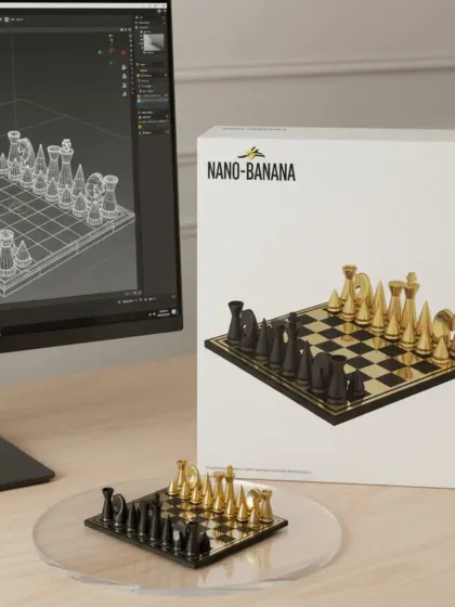 A look at the creation of our statement chess set, from the 3D render on screen to the final, elegant board ready for a game.