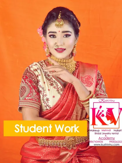 This is the final portfolio shot from a student in my recent batch. She has learned to create a professional, camera-ready bridal look that any bride would love.