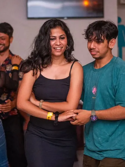 A fun and casual dance. The smiles say it all.