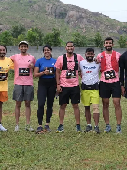 The RTC trail team posing for a group photo at the BMF Ultra. We came, we saw, we conquered.