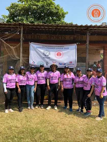 Another women's team in pink jerseys, united and ready for their PPL matches.