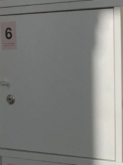 A close-up of one of our secure lockers, perfect for storing smaller valuable items, documents, or electronics. Each unit is private, with a dedicated lock ensuring only you have access to your belongings.