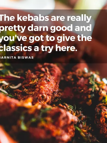 "The kebabs are really pretty darn good." We love hearing this from our customers. Our kebabs, like these Mutton Seekh Kebabs, are made with finely minced meat and our secret spice blend.