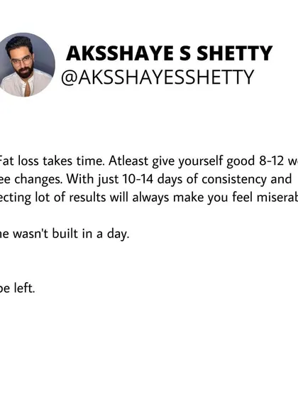 Fat loss takes time. You need to give yourself a good 8-12 weeks to see real changes. Expecting a lot of results in just 10-14 days will always make you feel miserable. Rome wasn't built in a day.