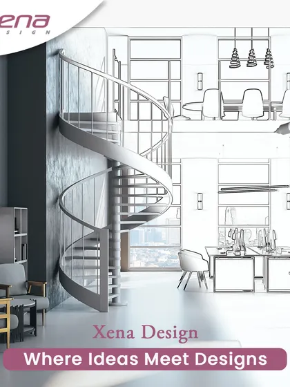 This graphic illustrates our philosophy: "Where Ideas Meet Designs." We take your initial thoughts and transform them into detailed architectural plans and beautiful, real-life spaces.