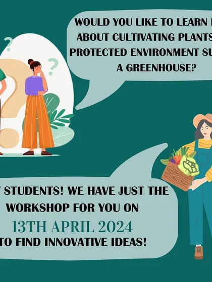 An exclusive online workshop for students on protected cultivation. A great opportunity to find innovative ideas and get certified.