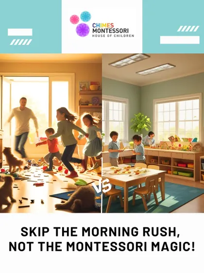 Skip the morning rush, not the Montessori magic. Our afternoon program offers a calm alternative to chaotic mornings.