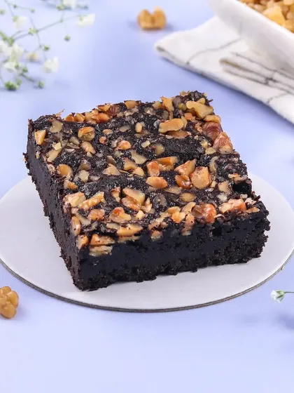 Another look at our Walnut Brownie, a perfect treat for any celebration or just a simple indulgence.