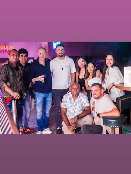 Another group shot with me and the regulars who make the party great.