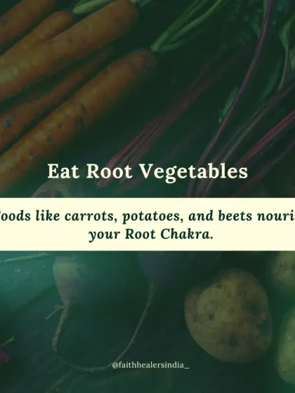 Eating root vegetables like carrots, potatoes, and beets is a simple way to nourish and ground your Root Chakra.