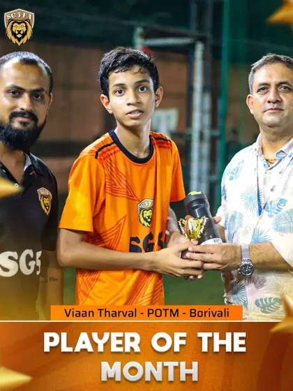 Viaan Tharval, another Player of the Month from our Borivali batch, being recognized for his consistent improvement and dedication.