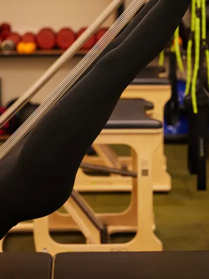 The extension of the legs against the resistance of the springs creates a deep workout for the lower abs and hip flexors.