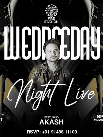 Get ready for an electrifying Wednesday night as we feature live music with Akash. Join us for an evening of great vibes.