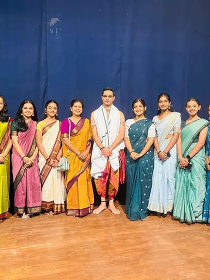 Another photo with dancers after a performance in Pune. Seeing their enthusiasm for the art form inspires me deeply and reinforces my love for teaching.