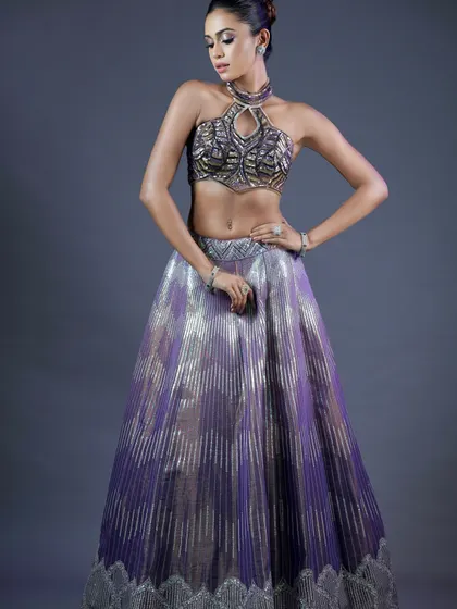 The complete look, showcasing the stunning outfit and the equally stunning makeup. This is the level of artistry you can achieve with my training.