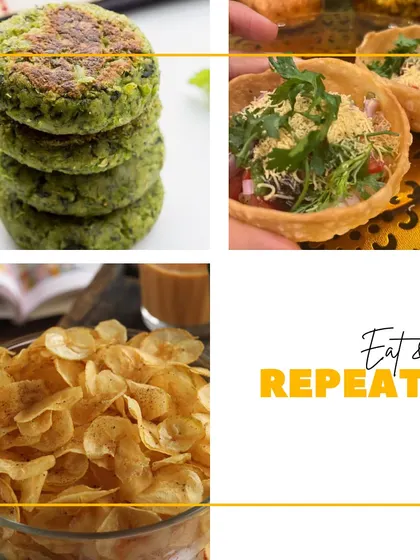 A snapshot of our bestselling delicacies that you can't miss. This includes our healthy Hara Bhara Kabab, tangy Aloo Katori Chaat, and crispy Banana Chips.