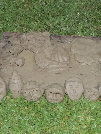 The results of a fun clay modeling activity during our July meet-up. Our events are not just about serious talks; we make sure to include creative and fun activities for everyone.