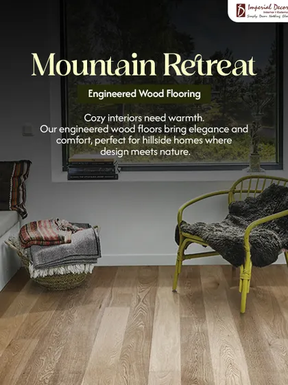 For a cozy mountain retreat or a hillside home, warmth and comfort are key. Our engineered wood floors bring natural elegance and a cozy feel to any interior. It's the perfect choice for designs where you want to bring the beauty of nature indoors.