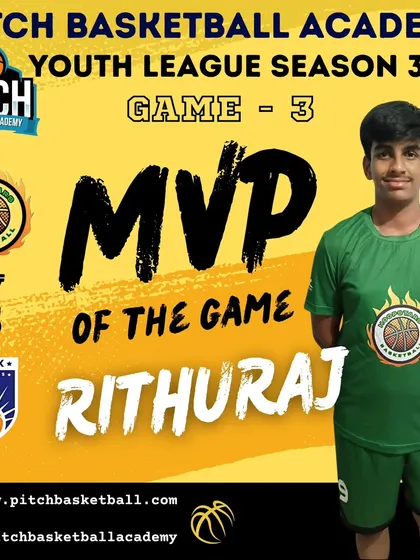 Rithuraj stood out with leadership and control, earning the MVP award for dictating the game's tempo even in a tough loss. A true floor general.