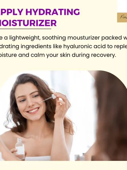 Following a chemical peel, your skin needs gentle hydration to support the recovery process. I recommend using a lightweight, soothing moisturizer packed with ingredients like hyaluronic acid to replenish moisture and calm your skin as it heals.