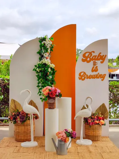 "A Baby is Brewing." A fun and unique theme for a baby shower held at a brewery or for parents who love craft beer.