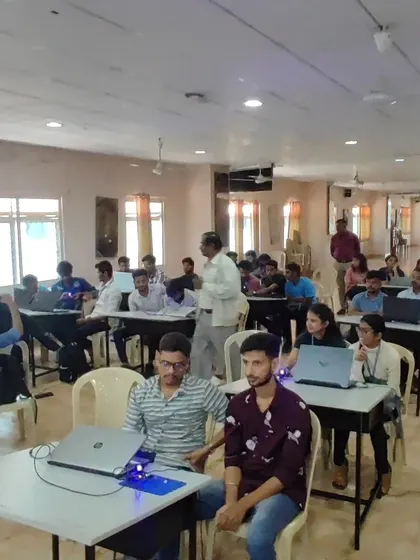 A full house at our 'Robotics 101' workshop for engineering students. The room is buzzing with energy as participants dive into building and coding their first robots.