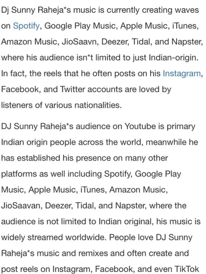 Thank you to Mid Day for this feature. I'm grateful that my music is reaching a global audience on platforms like Spotify, Apple Music, and more.