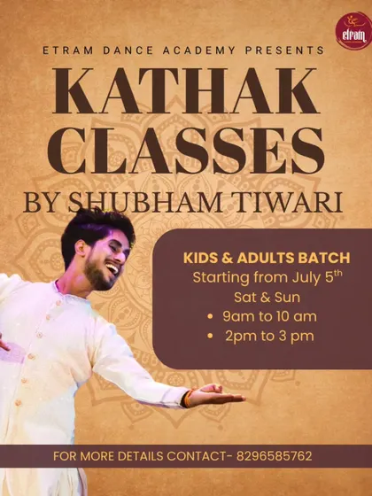We are thrilled to bring regular Kathak classes to Bangalore with instructor Shubham Tiwari. This is a perfect chance for both kids and adults to step into the beautiful world of Kathak.