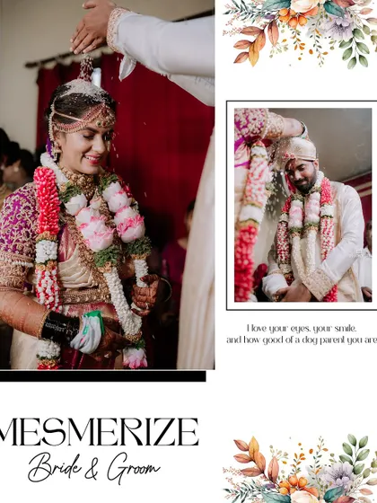 Duplicate of image 162, a collage of the bride during a wedding ritual.