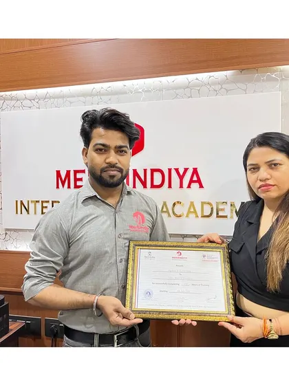 A proud moment for our student, who is now a certified professional ready to take on new challenges.