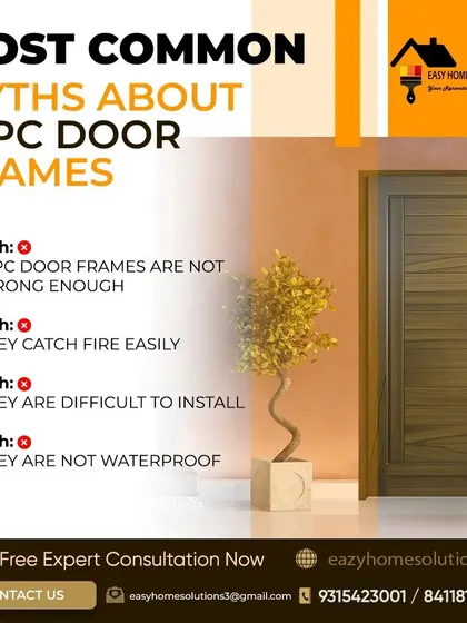 There are many myths about WPC (Wood Plastic Composite) door frames. We debunk common misconceptions to show that they are strong, fire-resistant, waterproof, and easy to install.