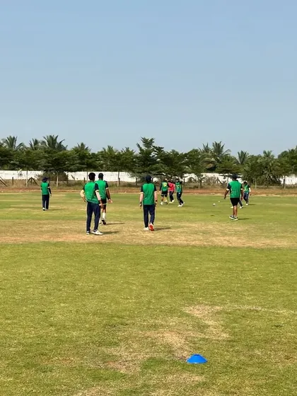 Another angle of the Assam team's fitness drills. Every player gives their hundred percent, every single session.
