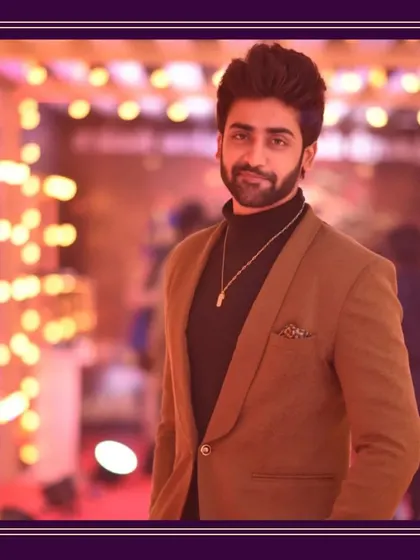 The final look for Swaminathan, ready for the red carpet. This men's formal wear combination is perfect for award shows or black-tie parties.