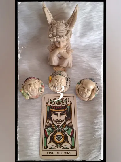 This is the April TarotScope reading for the King of Coins. This card signals financial success and security through discipline. It's a time when hard work pays off, and you may meet a mentor to help you upgrade your skills.