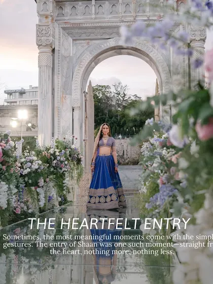 Sometimes, the most meaningful moments come with the simplest gestures. The heartfelt entry of Shaan, walking through a floral archway at his Turkish wedding, was one such moment, straight from the heart.