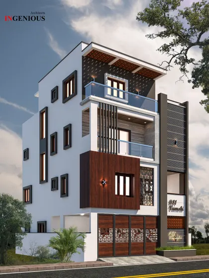 A duplicate of the alternate elevation concept, providing a clear and consistent view of this design variation.