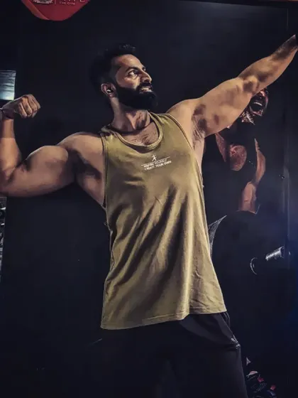 The goal is simple: work harder than you did yesterday. This picture captures the result of that daily commitment, showing the physique built through consistency and hard work.