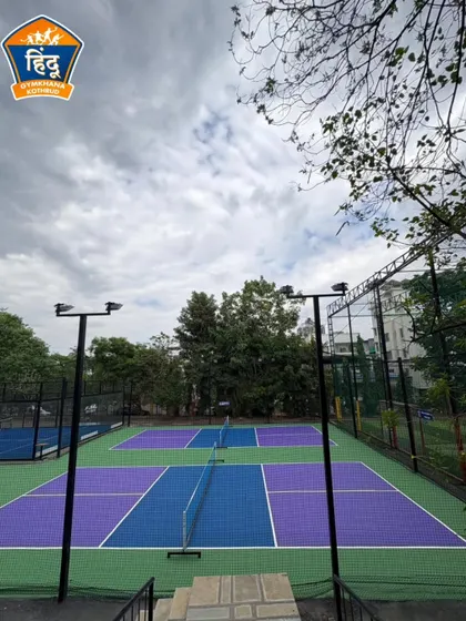 Our pickleball facility includes excellent lighting for evening play, ensuring the game can go on after the sun sets.