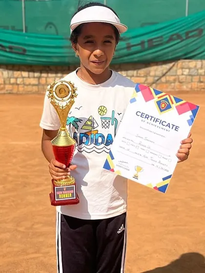 Congratulations to Sasha for her fantastic performance, finishing as the runner-up in the U12 category. Her fighting spirit on the court was incredible to watch.