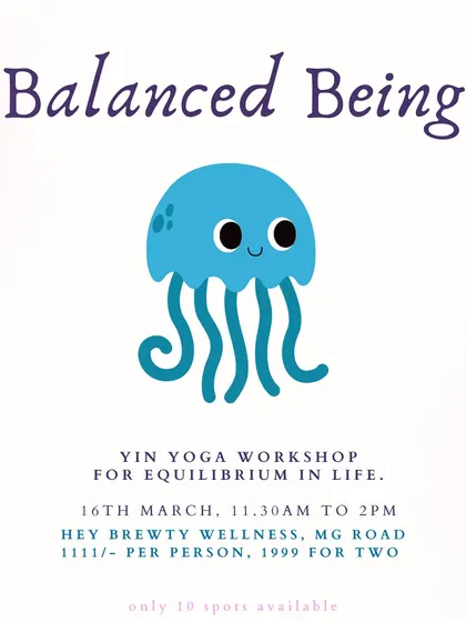 Announcing my "Balanced Being" workshop, an opportunity to reconnect with a sense of equilibrium and calm. This 2.5-hour session is designed for a deep, immersive experience.