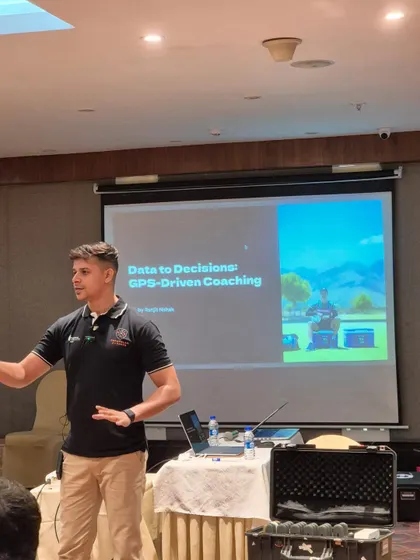 Data sharpens instinct. At this NSCA India workshop, I broke down how to use GPS data to make informed coaching decisions, turning complex numbers into clear, actionable strategies for athlete performance.
