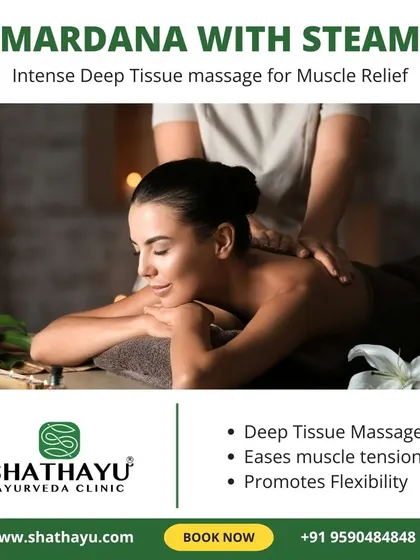 For intense muscle relief, I recommend Mardana with Steam. This is a deep tissue massage that effectively eases muscle tension and promotes greater flexibility.