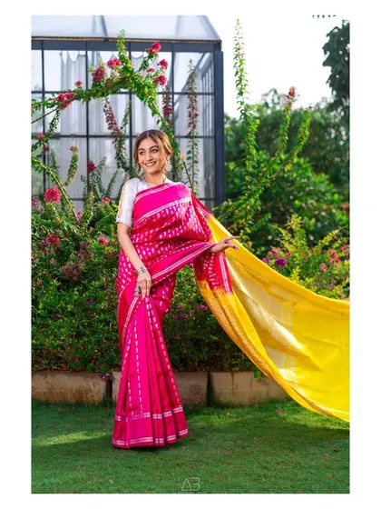 A duplicate of image 178, this photo showcases the beautiful flow and color of the saree, creating a feeling of timeless elegance.