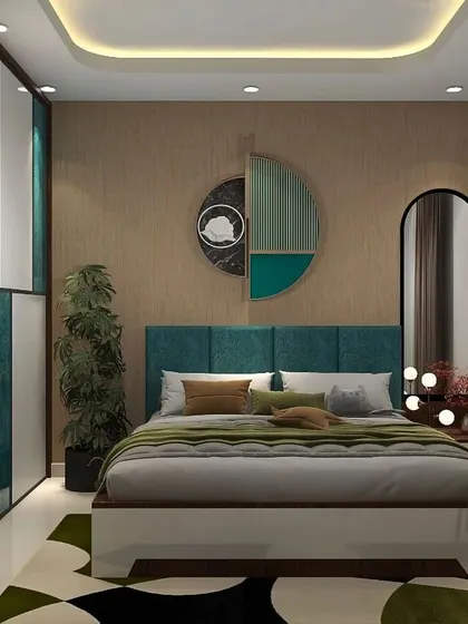 A duplicate of ID 205, providing another look at the beautifully coordinated bedroom interior.
