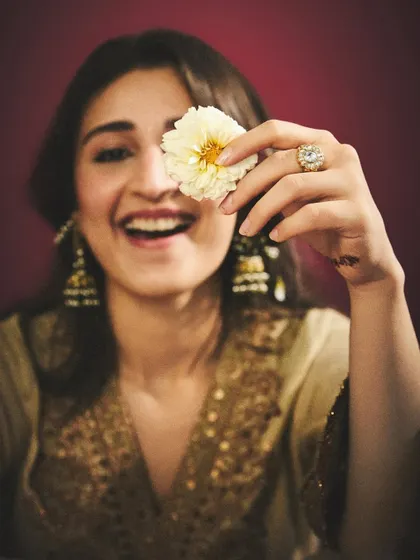 Another playful take, showing that traditional wear doesn't have to be serious. It’s all about expressing your personality.