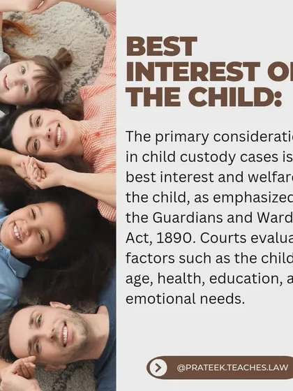 The cornerstone of any custody case is the "best interest of the child." I explain how courts evaluate a child's welfare, including their emotional needs, education, and health, to make a fair and nurturing custody determination.